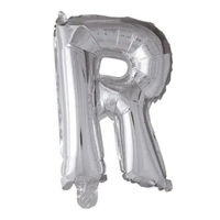 Letter Ballon R - Zilver - 41 cm - Ballonnenshop.nl