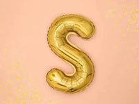 Letter Ballon S Goud - 35 cm - Ballonnenshop.nl