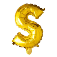 Letter Ballon S - Goud - 41 cm - Ballonnenshop.nl