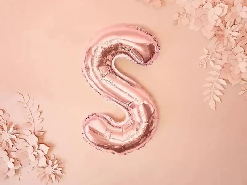 Letter Ballon S Rose Goud - 35 cm - Ballonnenshop.nl