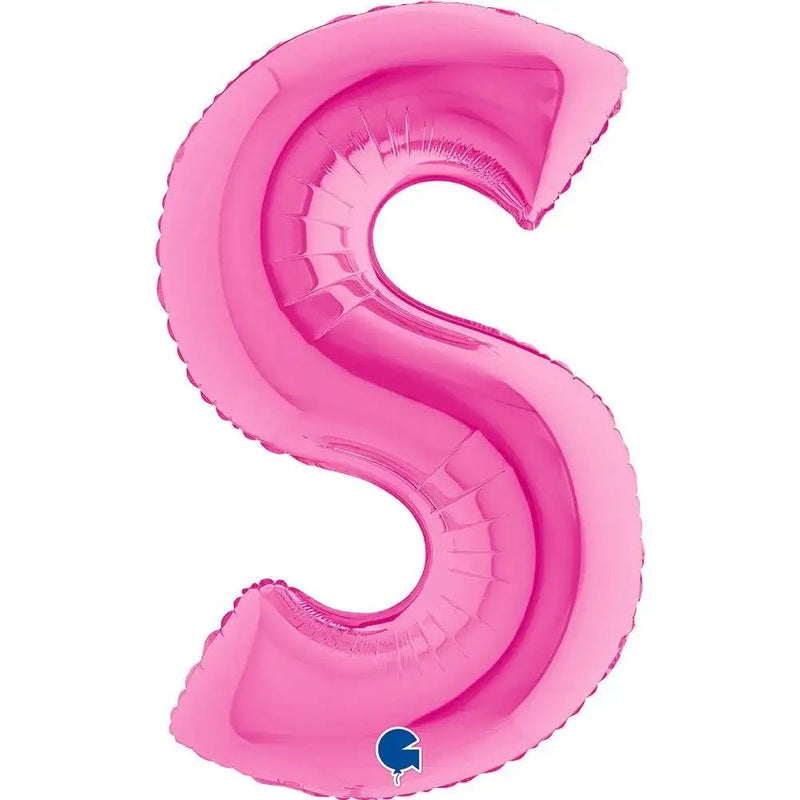 Letter Ballon S Roze - 102 cm - Ballonnenshop.nl