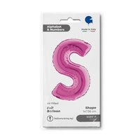 Letter Ballon S Roze - 35 cm - Ballonnenshop.nl