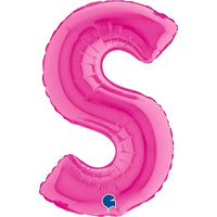 Letter Ballon S Roze - 35 cm - Ballonnenshop.nl