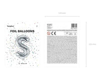 Letter Ballon S Zilver - 35 cm - Ballonnenshop.nl