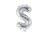 Letter Ballon S Zilver - 35 cm - Ballonnenshop.nl