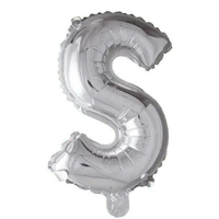 Letter Ballon S - Zilver - 41 cm - Ballonnenshop.nl
