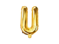 Letter Ballon U Goud - 35 cm - Ballonnenshop.nl