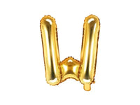 Letter Ballon W Goud - 35 cm - Ballonnenshop.nl