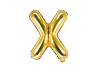 Letter Ballon X Goud - 35 cm - Ballonnenshop.nl