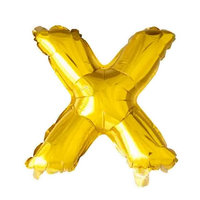 Letter Ballon X - Goud - 41 cm - Ballonnenshop.nl