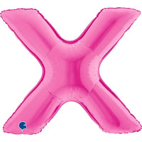 Letter Ballon X Roze - 102 cm - Ballonnenshop.nl
