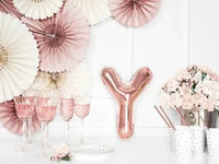 Letter Ballon Y Rose Goud - 35 cm - Ballonnenshop.nl