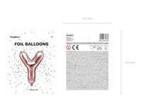 Letter Ballon Y Rose Goud - 35 cm - Ballonnenshop.nl