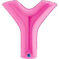 Letter Ballon Y Roze - 102 cm - Ballonnenshop.nl