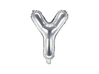 Letter Ballon Y Zilver - 35 cm - Ballonnenshop.nl