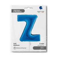 Letter Ballon Z Blauw - 102 cm - Ballonnenshop.nl