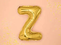 Letter Ballon Z Goud - 35 cm - Ballonnenshop.nl