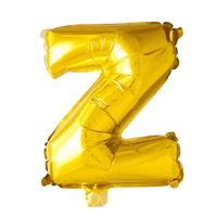 Letter Ballon Z Goud - 41 cm - Ballonnenshop.nl
