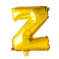 Letter Ballon Z - Goud - 41 cm - Ballonnenshop.nl
