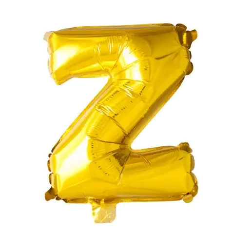 Letter Ballon Z - Goud - 41 cm - Ballonnenshop.nl