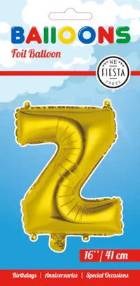 Letter Ballon Z - Goud - 41 cm - Ballonnenshop.nl