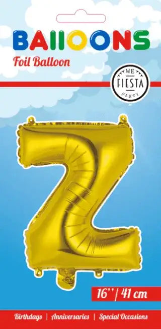 Letter Ballon Z - Goud - 41 cm - Ballonnenshop.nl