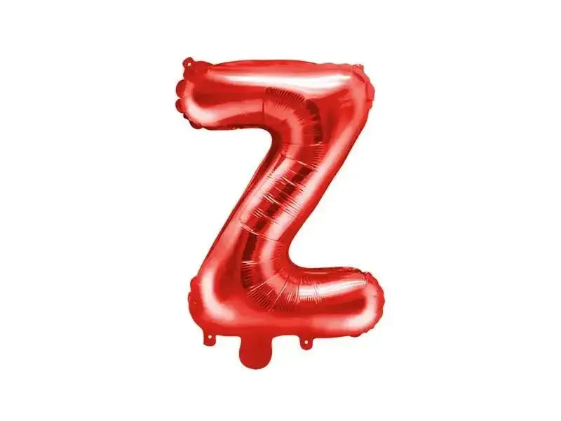 Letter Ballon Z Rood - 35 cm - Ballonnenshop.nl