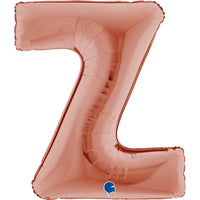 Letter Ballon Z Rose Goud - 102 cm - Ballonnenshop.nl