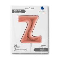 Letter Ballon Z Rose Goud - 102 cm - Ballonnenshop.nl