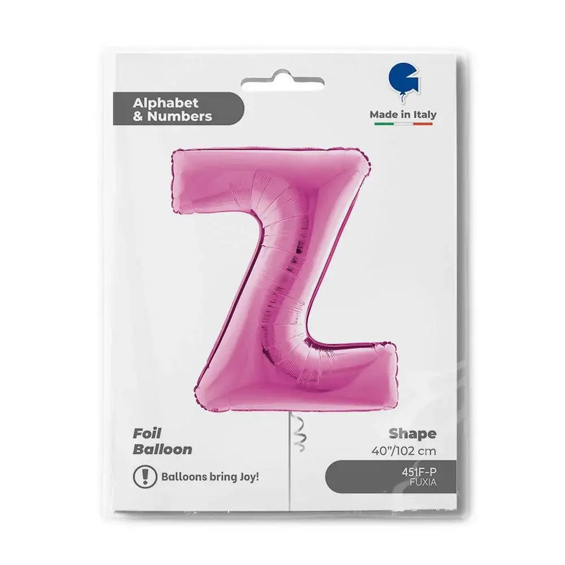 Letter Ballon Z Roze - 102 cm - Ballonnenshop.nl