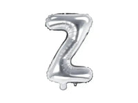 Letter Ballon Z Zilver - 35 cm - Ballonnenshop.nl