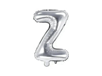 Letter Ballon Z Zilver - 35 cm - Ballonnenshop.nl