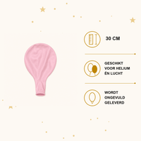 Licht Roze Ballonnen 10 Stuks 30 cm - Ballonnenshop.nl