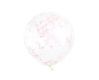 Licht Roze Confetti Ballonnen - 6 stuks - 30,5 cm - Ballonnenshop.nl