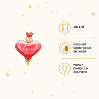 Liefdesdrankje Folie Ballon - 66 cm - Ballonnenshop.nl