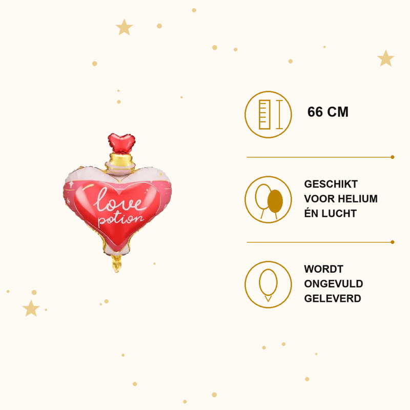 Liefdesdrankje Folie Ballon - 66 cm - Ballonnenshop.nl