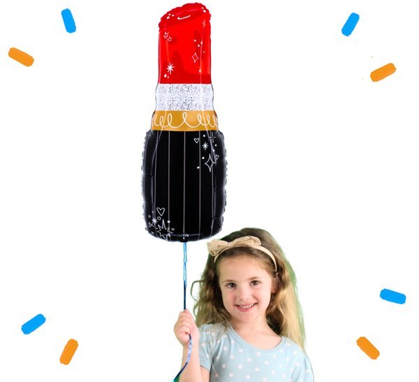 Lipstick Helium Ballon - Gevuld Met Helium - 78 cm - Ballonnenshop.nl