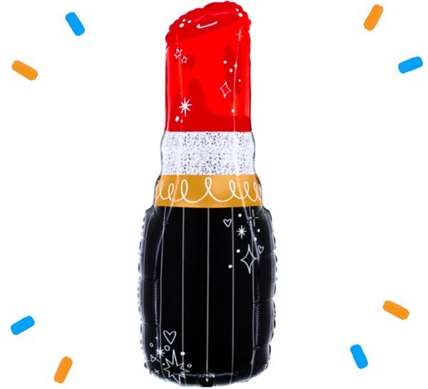Lipstick Helium Ballon - Gevuld Met Helium - 78 cm - Ballonnenshop.nl