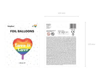 Love Is Love Folie Ballon 35 cm - Ballonnenshop.nl