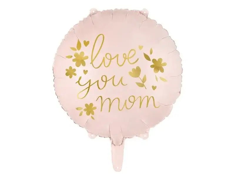 Love You Mom Folie Ballon 45 cm - Ballonnenshop.nl