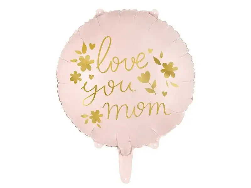 Love You Mom Helium Ballon - Gevuld Met Helium - 45 cm - Ballonnenshop.nl