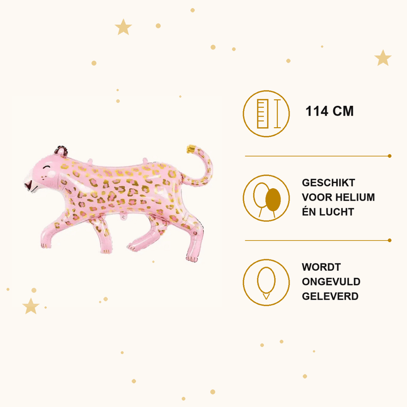Luipaard Folie Ballon 114 cm - Ballonnenshop.nl