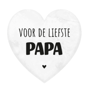Marmer Hartje - Voor De Liefste Papa - Ballonnenshop.nl