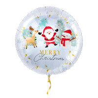 Merry Christmas Santa & Vrienden – met helium gevuld, met gouden lint