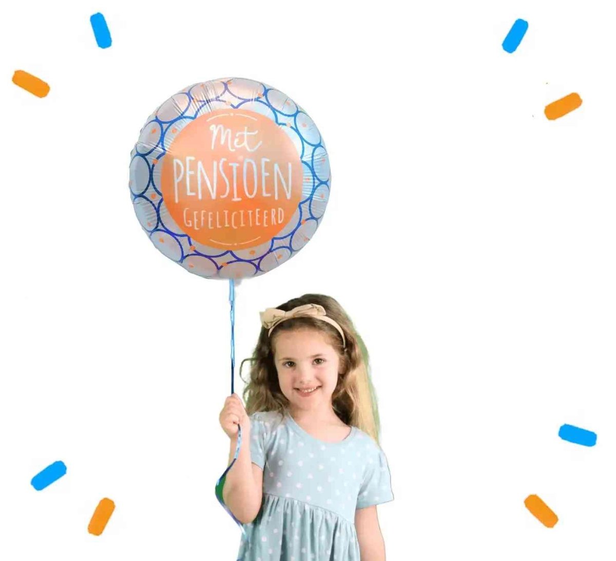 Met Pensioen Gefeliciteerd Helium Ballon Gevormd - Gevuld Met Helium - 43 cm - Ballonnenshop.nl