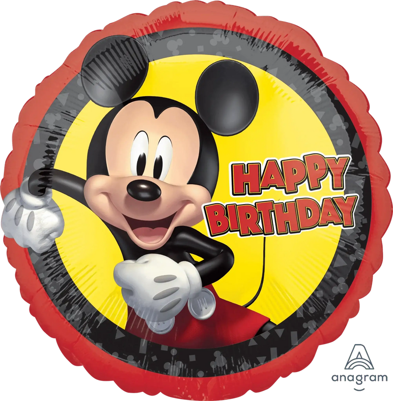 Mickey Mouse Happy Birthday Folie Ballon - 46 cm - Ballonnenshop.nl