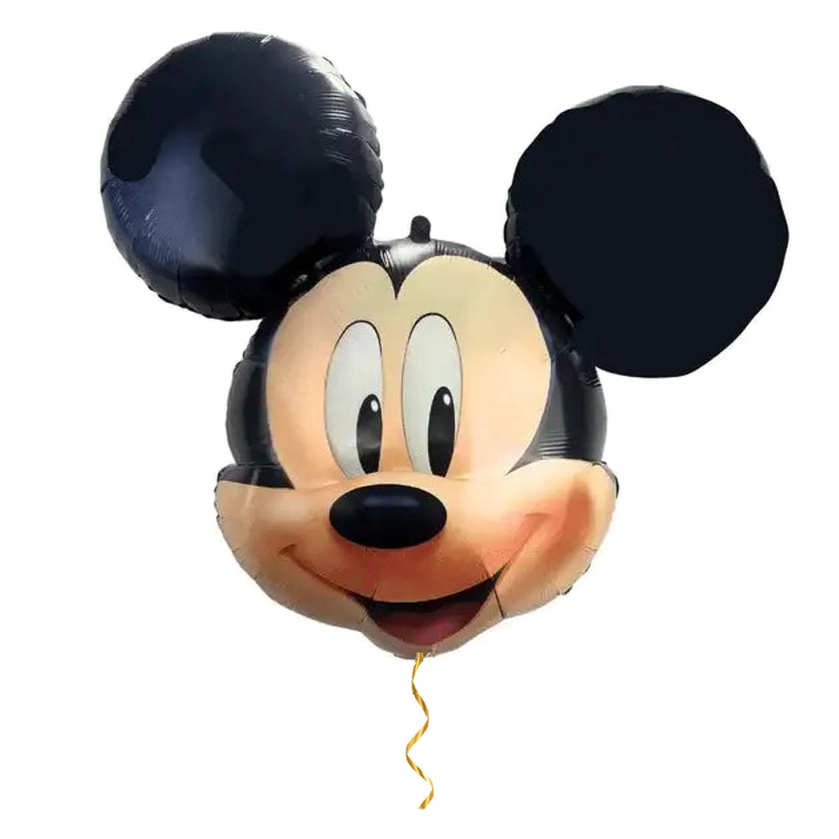 Mickey Mouse Helium Ballon – helium gevuld met metallic gouden lint – Ballonnenshop.nl