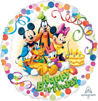 Mickey & Vrienden Happy Birthday Folie Ballon - 46 cm - Ballonnenshop.nl