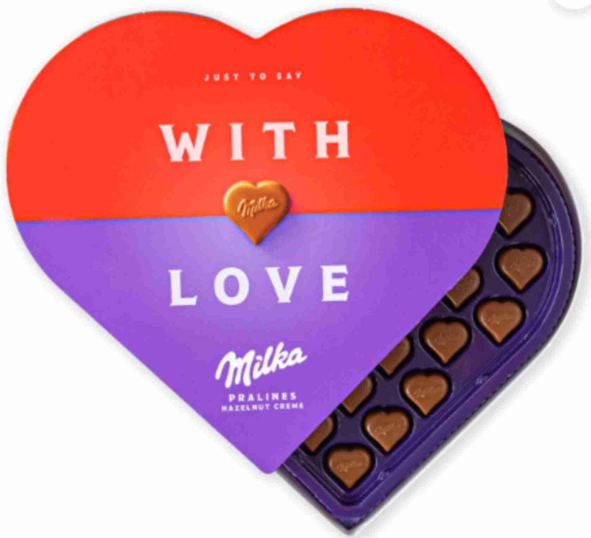 Milka Pralines - With Love - Ballonnenshop.nl