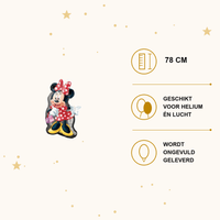 Minnie Mouse Folie Ballon - 78 cm - Ballonnenshop.nl